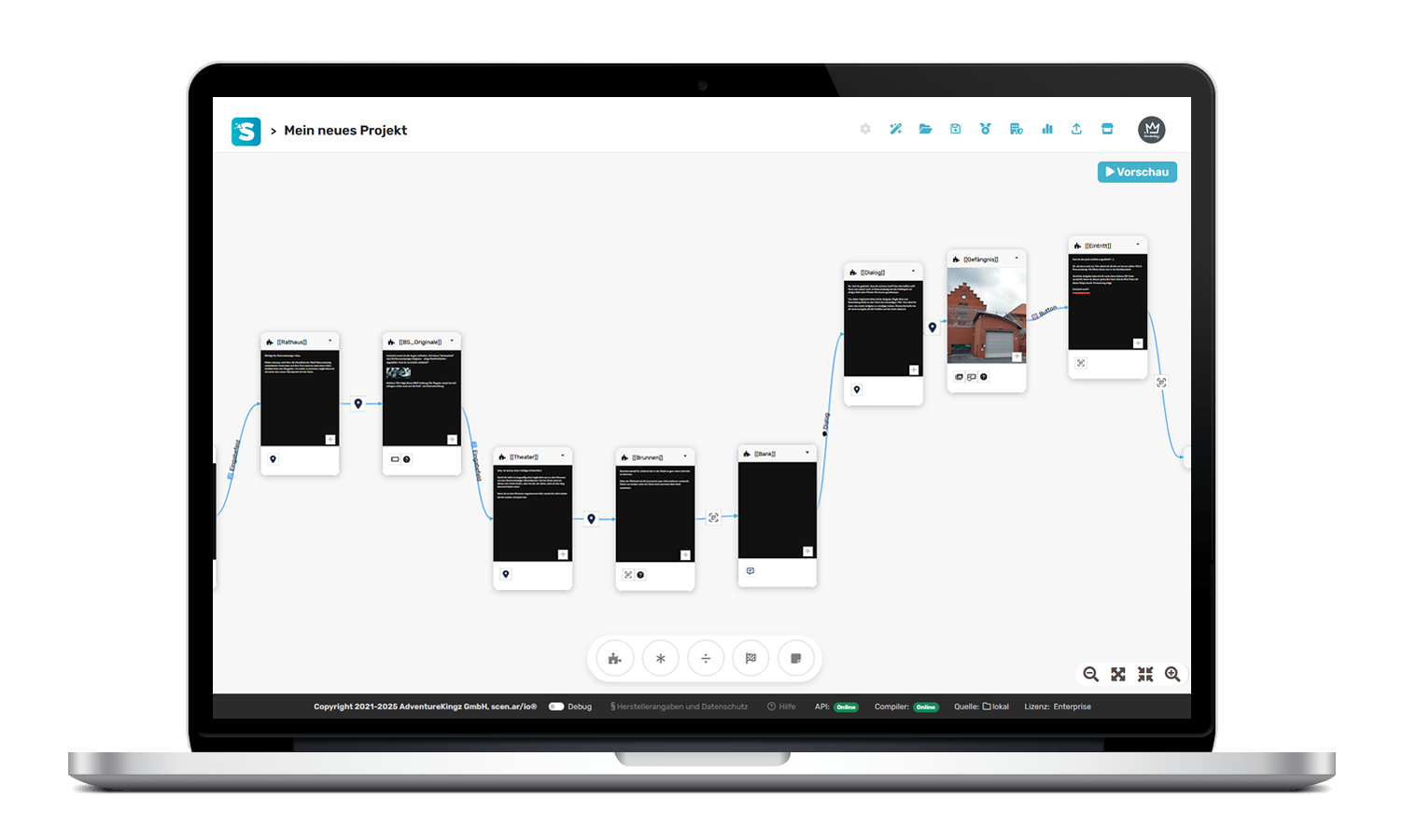 Abenteuer planen mit scenario.app