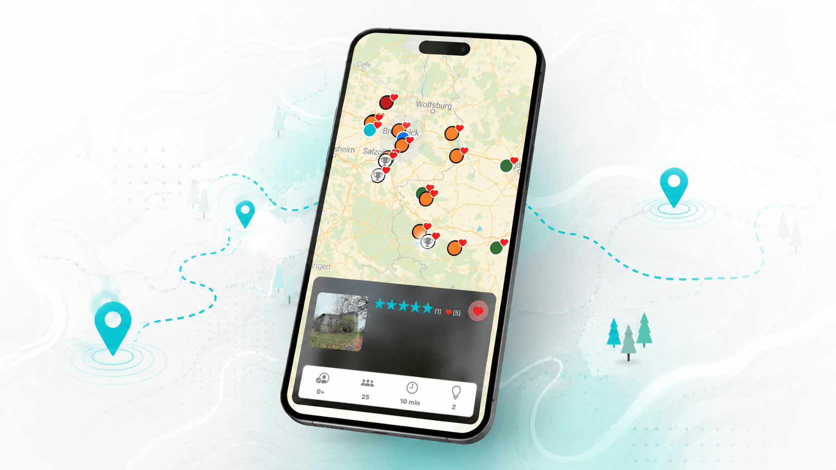Touren und Missionen in der scenario.app auswählen